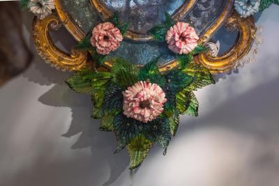 Pair of 18th Century Venetian Murano Glass Mirrors
