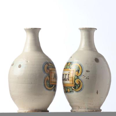 Pair of 18th c Italian Pharmacy Jars
