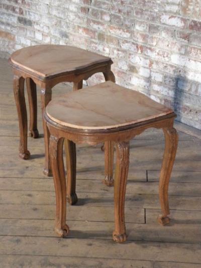 Pair of 18th century Louis XV Side Tables or Stools