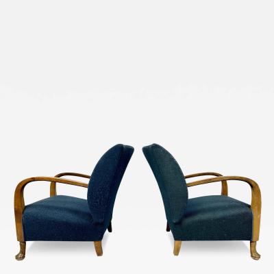 Pair of 1940 s Danish Lounge Chairs
