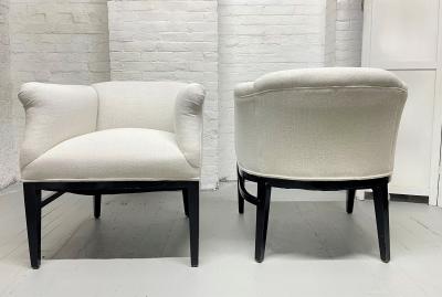 Pair of 1940s Art Deco Lounge Chairs