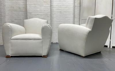 Pair of 1940s Art Deco Lounge Chairs