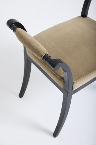 Pair of 1940s Ebonised Stools