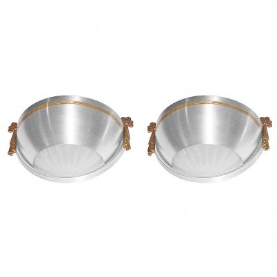 Pair of 1940s Regency Moderne Wall Sconces