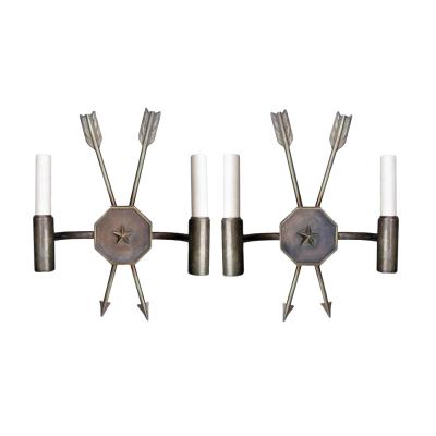 Pair of 1940s light sconces