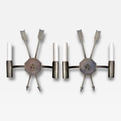 Pair of 1940s light sconces