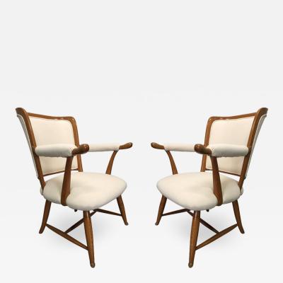 Pair of 1950s French Country Armchairs