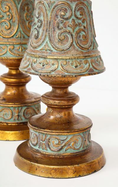 Pair of 1960s Italian Hollywood Regency Style Lamps 