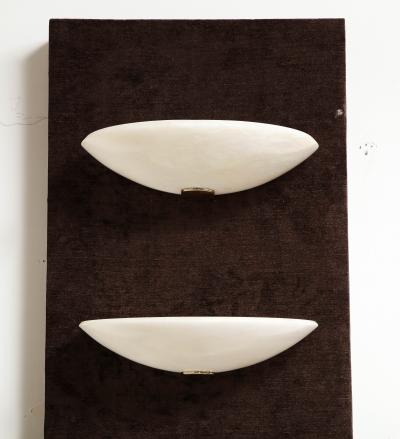 Pair of 1970s Alabaster Sconces 3 Pairs Available 