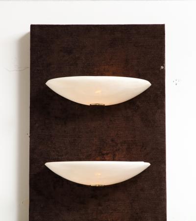 Pair of 1970s Alabaster Sconces 3 Pairs Available 