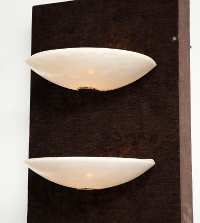 Pair of 1970s Alabaster Sconces 3 Pairs Available 