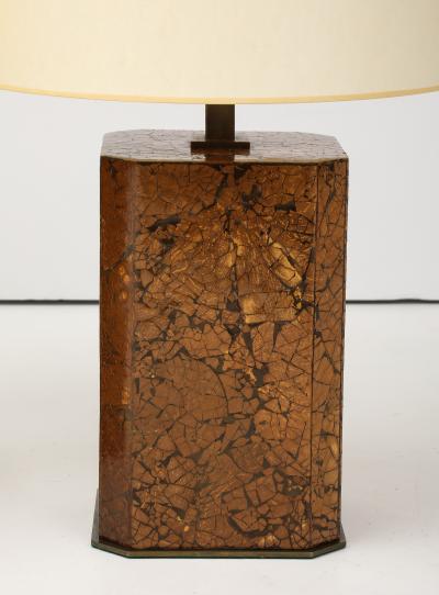 Pair of 1970s Beautifully Crafted Coconut Shell Lamps 