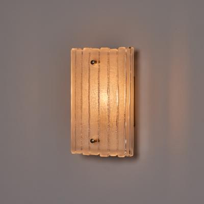 Pair of 1970s Hoffmeister Leuchten Sculptural Glass Wall Lamps