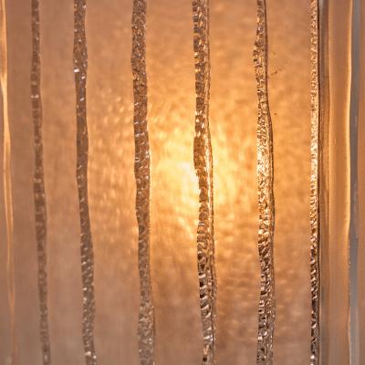 Pair of 1970s Hoffmeister Leuchten Sculptural Glass Wall Lamps