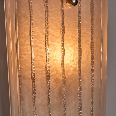 Pair of 1970s Hoffmeister Leuchten Sculptural Glass Wall Lamps