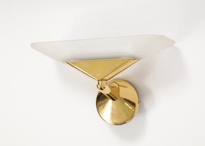 Pair of 1980s Italian High Style Wall Lights