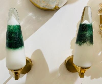 Pair of 1980s Italian Murano Glass Wall Lights