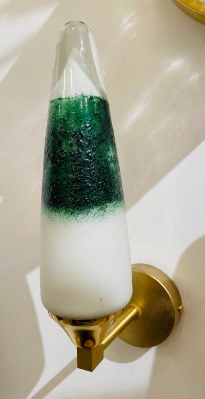 Pair of 1980s Italian Murano Glass Wall Lights