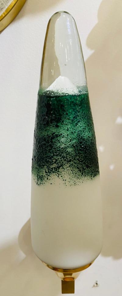 Pair of 1980s Italian Murano Glass Wall Lights