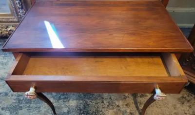 Pair of 19C French Country Cherrywood Side Tables