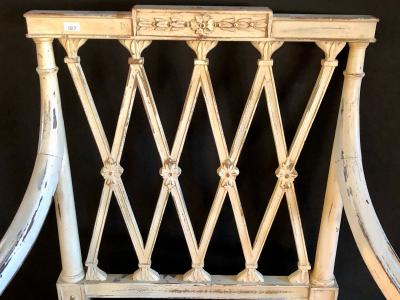 Pair of 19th 20th Century Armchairs in Scalamandre Upholstery Swedish Finish