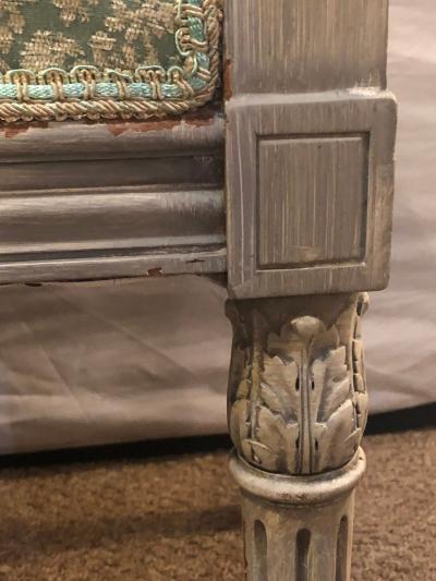 Pair of 19th 20th Century Paint Decorated Louis XVI Style Swedish Side Chairs