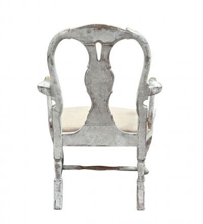 Pair of 19th C Baroque Swedish Armchairs