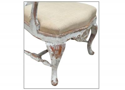 Pair of 19th C Baroque Swedish Armchairs