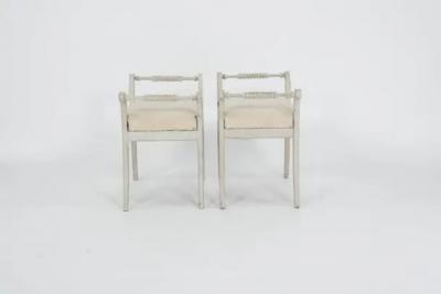 Pair of 19th C Painted Swedish Stools