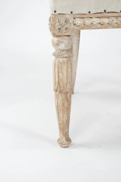 Pair of 19th C Swedish Gustavian Barrel Back Chairs