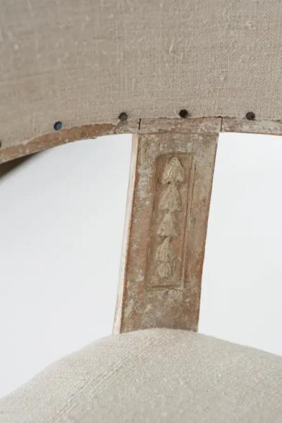 Pair of 19th C Swedish Gustavian Barrel Back Chairs