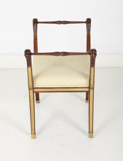 Pair of 19th Century Brass Inlaid Classical Stools