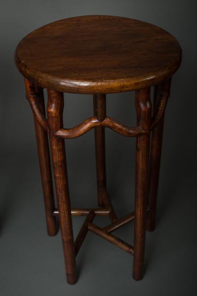Pair of 19th Century Chinese Elmwood Stands