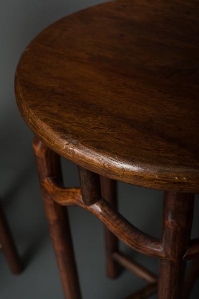 Pair of 19th Century Chinese Elmwood Stands