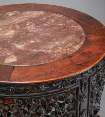 Pair of 19th Century Chinese Hardwood Side Tables