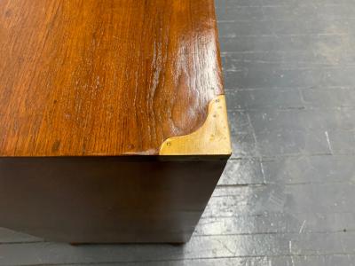 Pair of 19th Century English Mahogany Campaign Chests