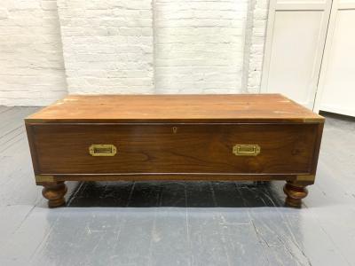 Pair of 19th Century English Mahogany Campaign Chests