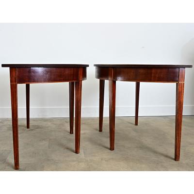 Pair of 19th Century English Mahogany Console Tables