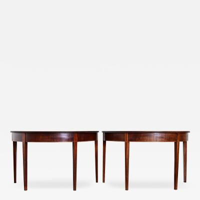 Pair of 19th Century English Mahogany Console Tables