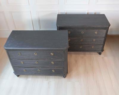 Pair of 19th Century European Chests of Drawers Circa 1880