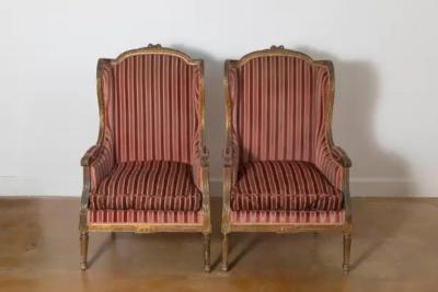 Pair of 19th Century French Bergeres