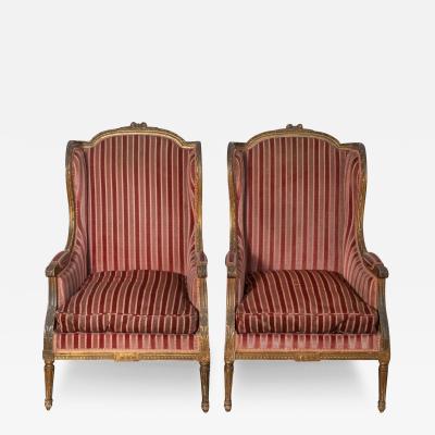 Pair of 19th Century French Bergeres