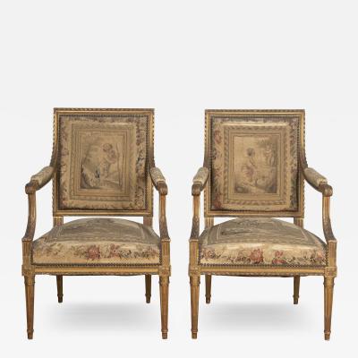 Pair of 19th Century French Gilt Armchairs