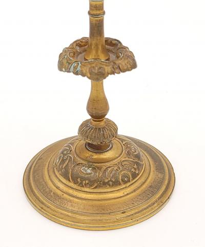 Pair of 19th Century French Gilt Bronze Candlesticks