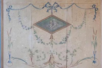 Pair of 19th Century French Hand Painted Wall Panels