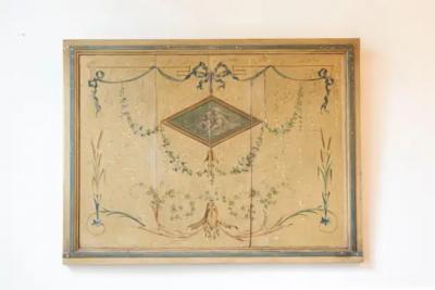 Pair of 19th Century French Hand Painted Wall Panels