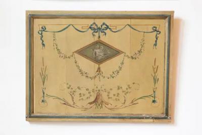 Pair of 19th Century French Hand Painted Wall Panels