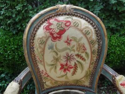 Pair of 19th Century French R gence Style Childrens Chairs