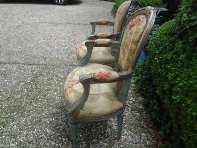 Pair of 19th Century French R gence Style Childrens Chairs