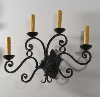 Pair of 19th Century Iron Sconces
